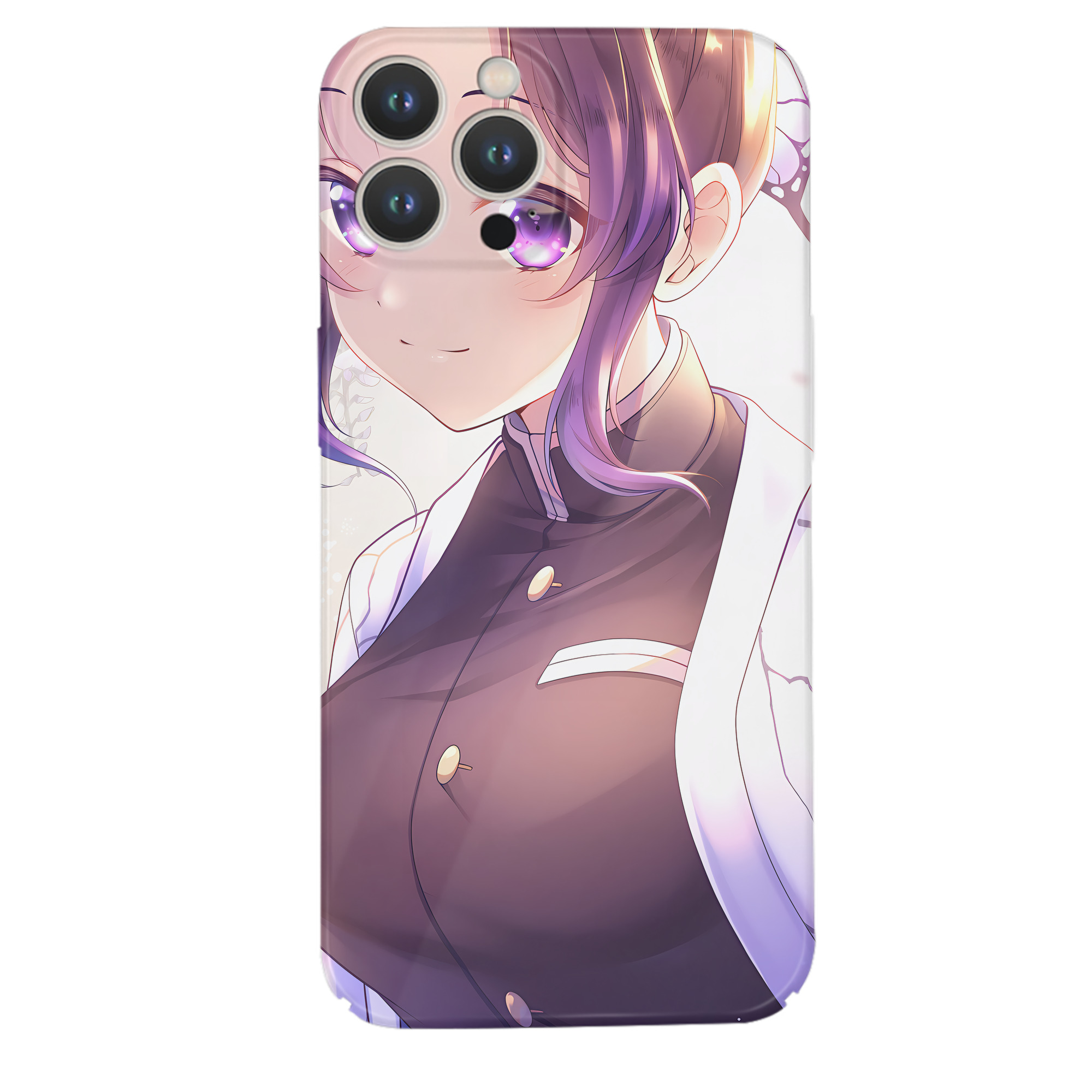 （画像用） 鬼滅の刃（きめつのやいば）蟲柱-胡蝶 しのぶ／こちょう しのぶ Kochou Shinobu 【iPhone 14シリーズ対応】ハードケース